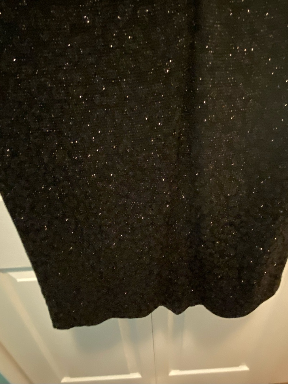 Black Glitter Sleeveless Sheath Dress by Scarlett Size 18  NWT w/ cutout - Picture 9 of 11